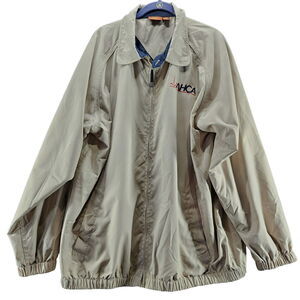 Harriton Womens Jacket Multi-Color Size Medium Polyester Blend Zip Close Pockets